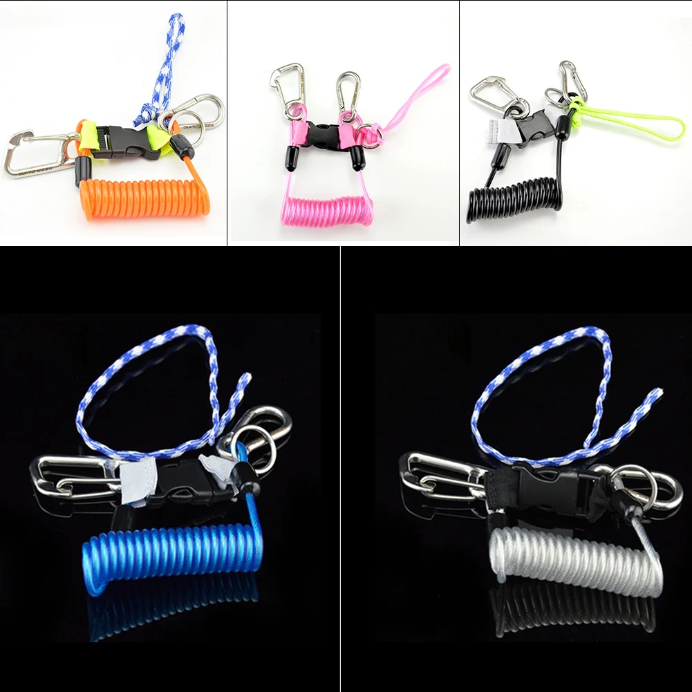 Scuba Diving Anti-Lost Spiral Spring Lanyard Tool And One Quick-Release Buckle Safety Hook Outdoor Underwater Sports Equipment
Scuba Diving Anti-Lost Spiral Spring Lanyard Tool And One Quick-Release Buckle Safety Hook Outdoor Underwater Sports Equipment