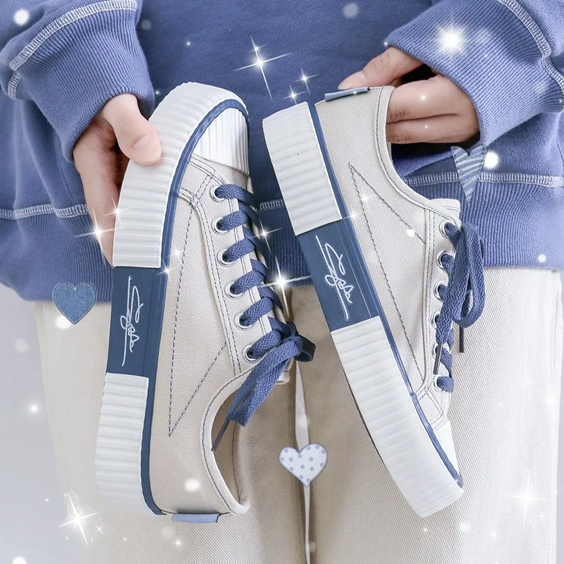 Canvas Sneakers for Women 2022 Spring Autumn Girl Student Lace-Up White Casual Flats School Low Cut Sport Shoes Zapatos De Mujer
Canvas Sneakers for Women 2022 Spring Autumn Girl Student Lace-Up White Casual Flats School Low Cut Sport Shoes Zapatos De Mujer