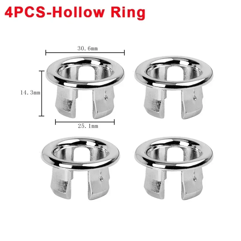 Серебристое переливное кольцо для раковины 
Серебристое переливное кольцо для раковины