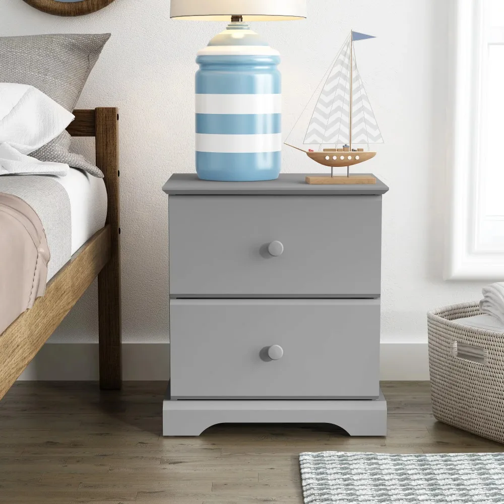 Campbell Wood 2 Drawer Kids Nightstand Gray
Campbell Wood 2 Drawer Kids Nightstand Gray