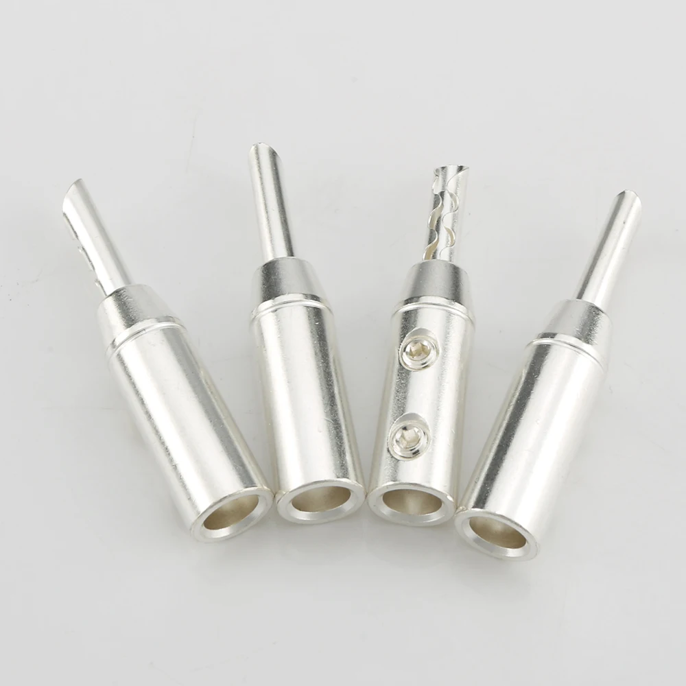 Audiocrast B835S 4Pcs Silver plated Banana Connector Silver plated BFA Connectors plugs BFA plug
Audiocrast B835S 4Pcs Silver plated Banana Connector Silver plated BFA Connectors plugs BFA plug