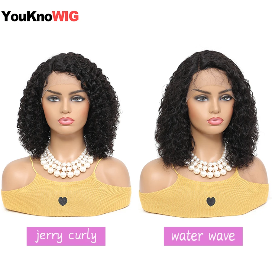 Short Water Wave Wigs Human Hair Brazilian Remy Hair Jerry Curly T Part Lace Wig Natural Hairline Preplucked With Baby Hair
Short Water Wave Wigs Human Hair Brazilian Remy Hair Jerry Curly T Part Lace Wig Natural Hairline Preplucked With Baby Hair