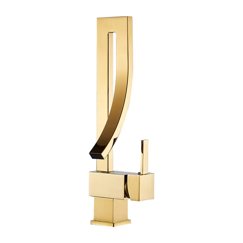 Deck Mounted Bathroom Sink Faucet Waterfall Tap Mixer Gold Kitchen Faucet Creative Design Faucets
Deck Mounted Bathroom Sink Faucet Waterfall Tap Mixer Gold Kitchen Faucet Creative Design Faucets