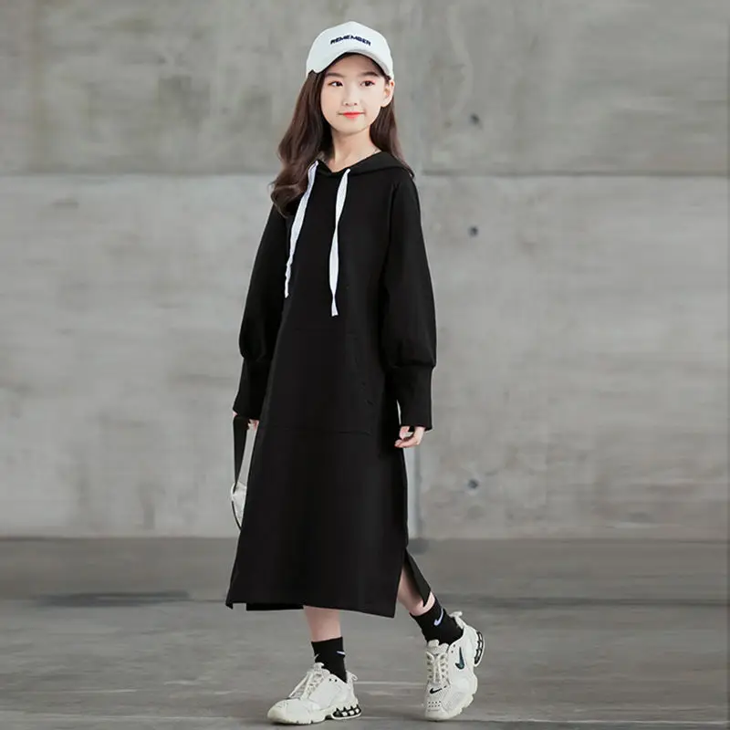 Spring 2023 Girls Sweatershirt Dresses Casual Loose Kids Sport Dress for Girl Hooded Mid-length Clothes 13 14 Y Children Costume
Spring 2023 Girls Sweatershirt Dresses Casual Loose Kids Sport Dress for Girl Hooded Mid-length Clothes 13 14 Y Children Costume