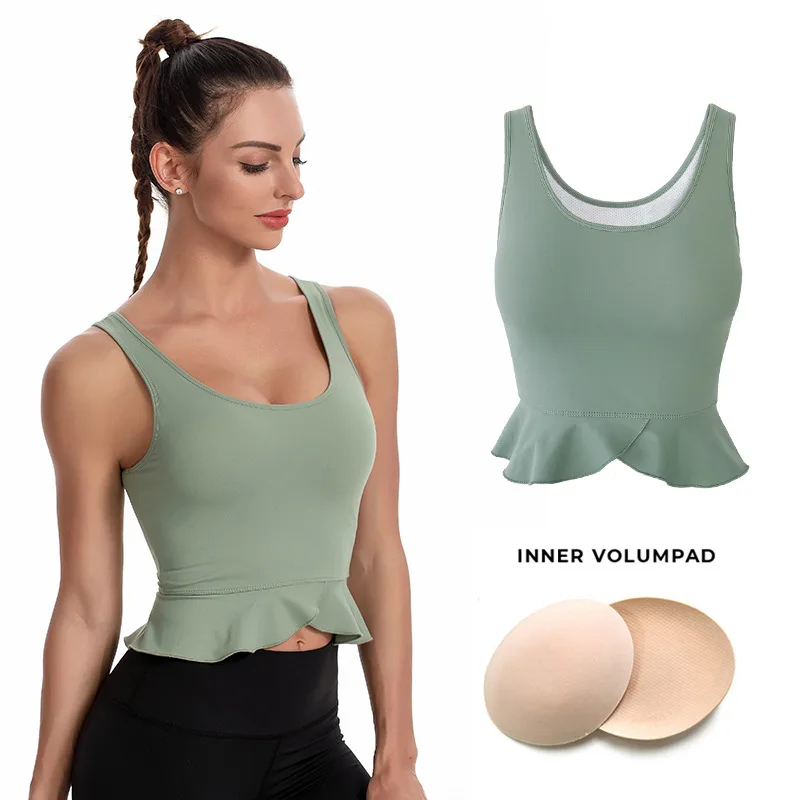 2023 New Summer Yoga Dance Sexy Vest with Chest Pad Fitness Sports Skirt High Quality Beautiful Back Breathable Tops Women
2023 New Summer Yoga Dance Sexy Vest with Chest Pad Fitness Sports Skirt High Quality Beautiful Back Breathable Tops Women