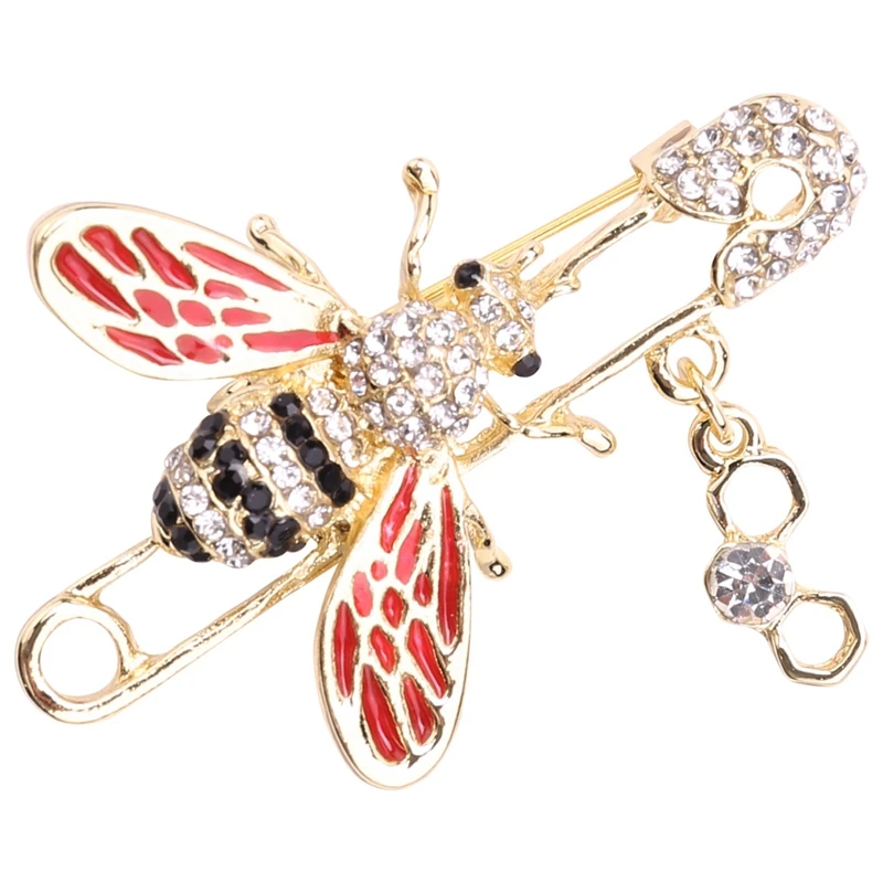 Cute Honeybee Women Brooches Animal Shapes Crystal Bee Brooch Pins Badges For Clothes Female Brooches
Cute Honeybee Women Brooches Animal Shapes Crystal Bee Brooch Pins Badges For Clothes Female Brooches