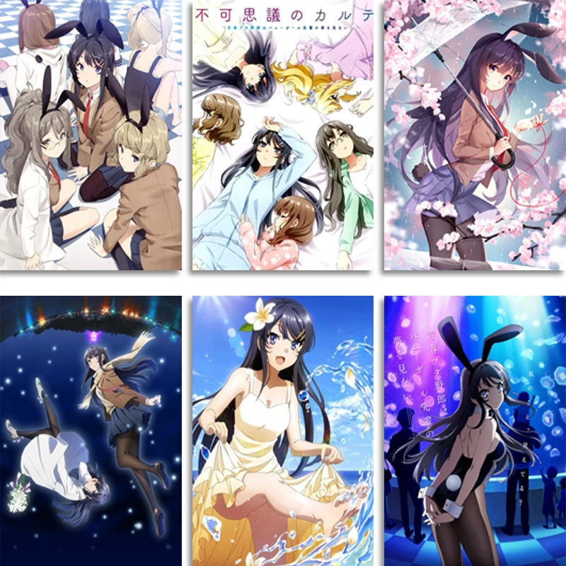 Anime Seishun Buta Yarou wa Bunny Girl Senpai no Yume Wall Posters Home Decor Pictures Comic Exhition Art Painting
Anime Seishun Buta Yarou wa Bunny Girl Senpai no Yume Wall Posters Home Decor Pictures Comic Exhition Art Painting