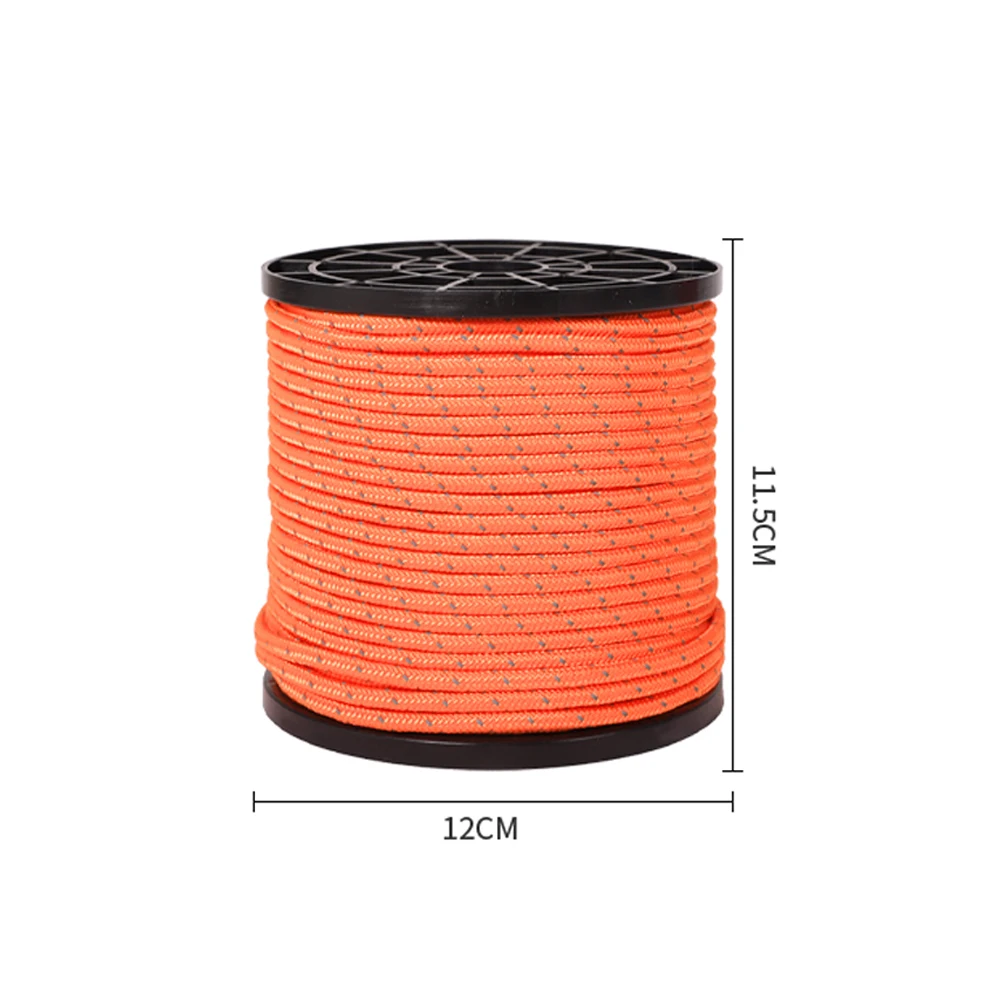 Guylines Tent Rope 4mmx50m 50M Canopy Accessories Hot Sale Multi-color Nylon Polyester For Outdoor Camping Hiking
Guylines Tent Rope 4mmx50m 50M Canopy Accessories Hot Sale Multi-color Nylon Polyester For Outdoor Camping Hiking