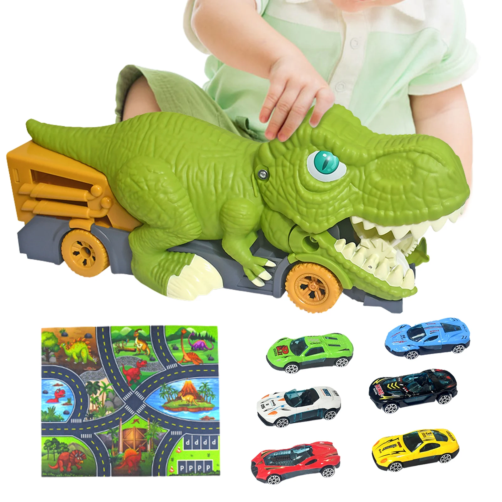 Dinosaur Truck Dinosaur Toys For Kids 2-6 Children's Inertial Transport Vehicle Boy Girl Toy Dinosaur Gift Car Toy
Dinosaur Truck Dinosaur Toys For Kids 2-6 Children's Inertial Transport Vehicle Boy Girl Toy Dinosaur Gift Car Toy