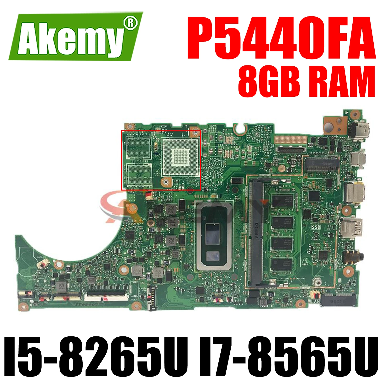 P5440FA Original Mainboard for ASUS P5440 P5440F P5440FA Laptop Motherboard Mainboard 8GB RAM I5-8265U I7-8565U CPU 
P5440FA Original Mainboard for ASUS P5440 P5440F P5440FA Laptop Motherboard Mainboard 8GB RAM I5-8265U I7-8565U CPU