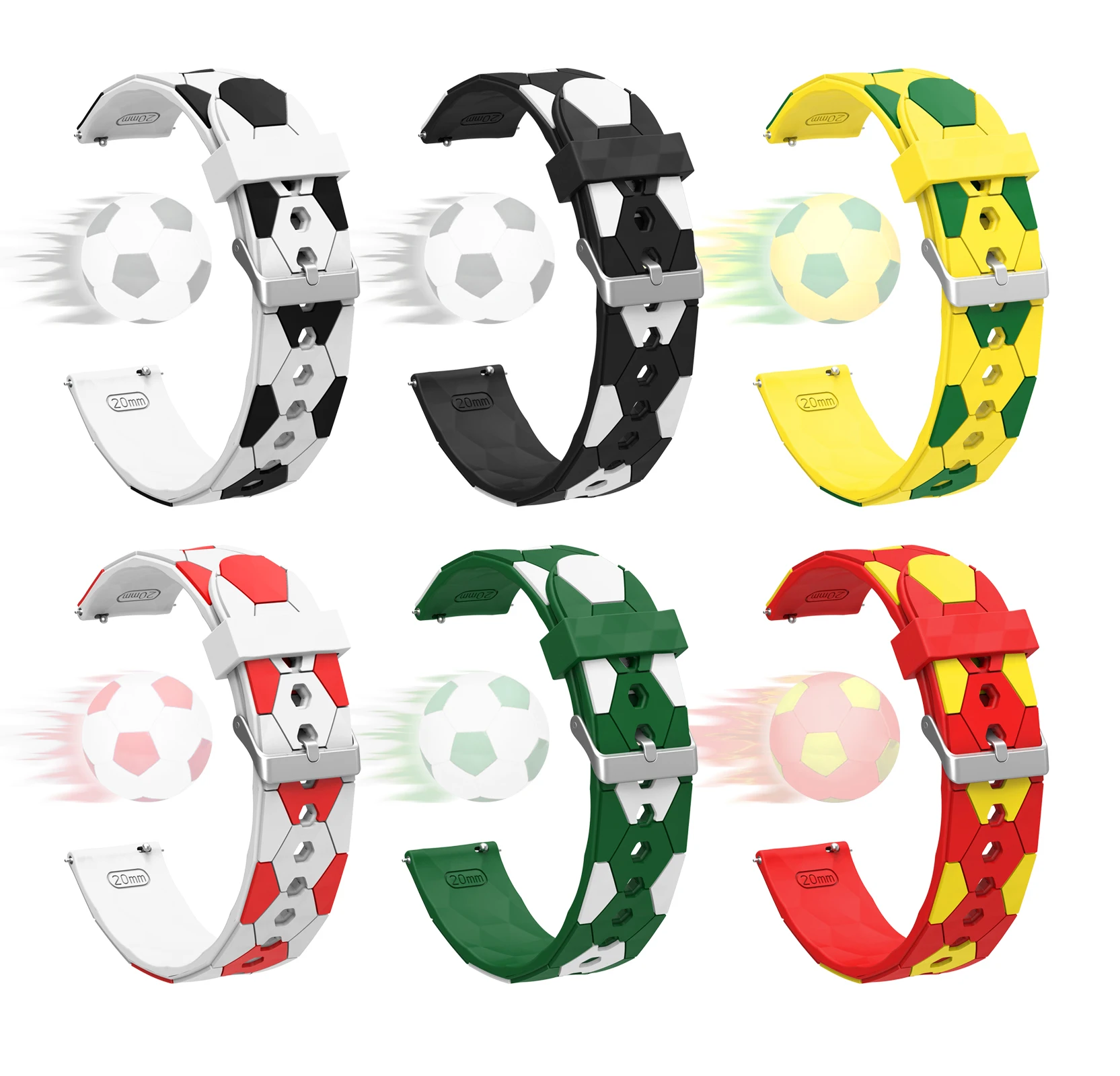 20/22mm Universal Football Pattern Strap For Samsung Galaxy watch 46mm 4/classic/46mm/44mm/Gear S3 Huawei GT/2/3/Pro Xiaomi
20/22mm Universal Football Pattern Strap For Samsung Galaxy watch 46mm 4/classic/46mm/44mm/Gear S3 Huawei GT/2/3/Pro Xiaomi