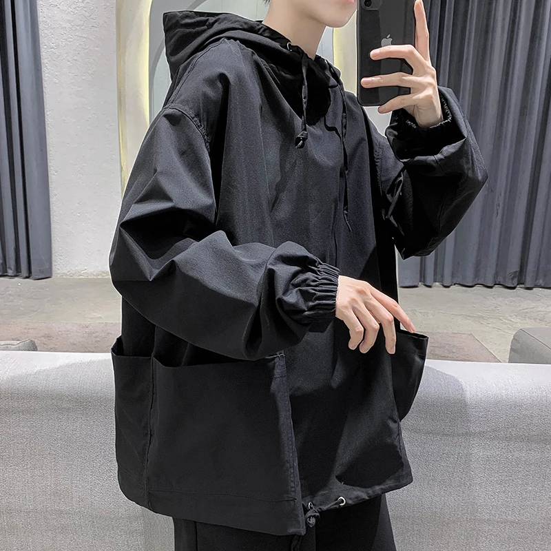 Solid Color Sweatshirt Men's Oversized Hooded Coat 2023 Autumn New High Street Hip Hop Style Sweatshirts Thin Loose Hooded Coat
Solid Color Sweatshirt Men's Oversized Hooded Coat 2023 Autumn New High Street Hip Hop Style Sweatshirts Thin Loose Hooded Coat