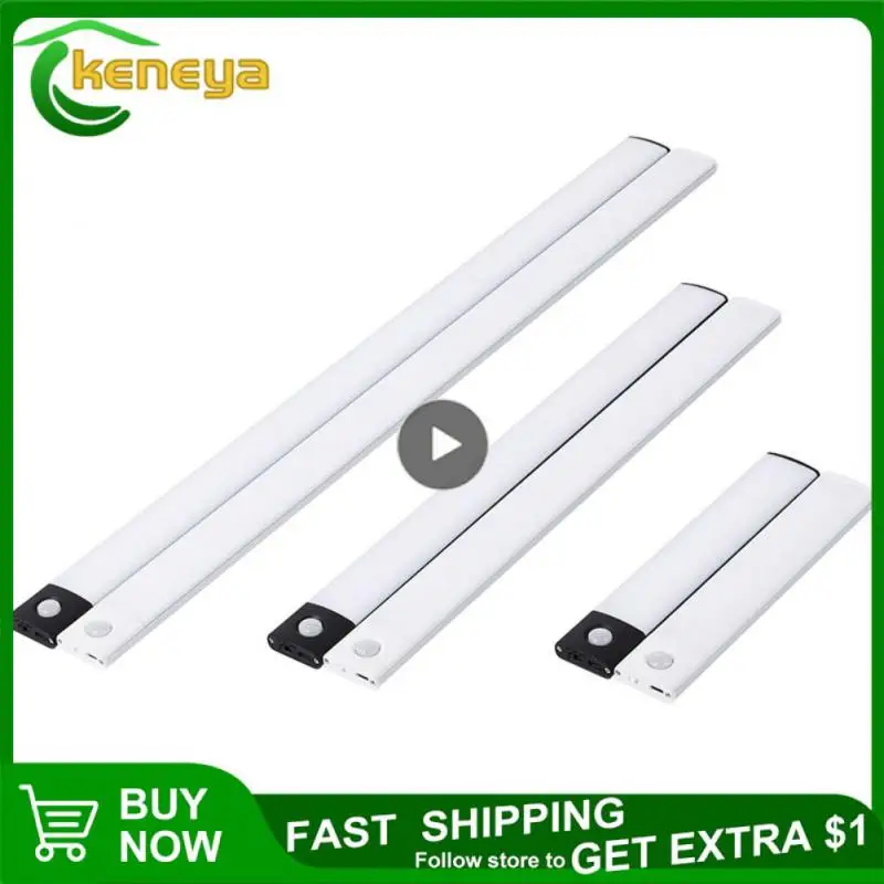 1020/30/40/60cm Usb Rechargeable Motion Sensor Closet Lights Ultrathin Night Lamp Wireless Led Light Under Cabinet Light 3-color
1020/30/40/60cm Usb Rechargeable Motion Sensor Closet Lights Ultrathin Night Lamp Wireless Led Light Under Cabinet Light 3-color