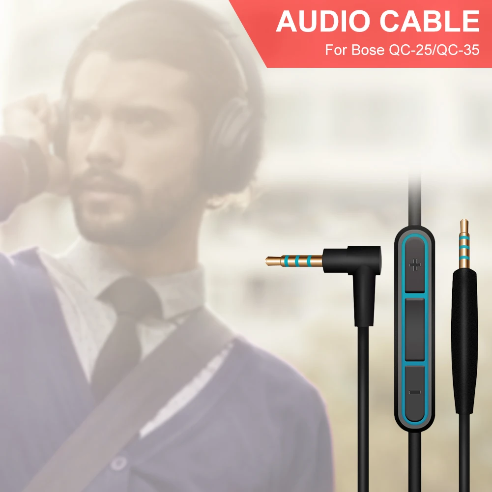 Аудиокабель forBose QC25, бесшумный удобный кабель для наушников с регулировкой громкости микрофона от 2,5 мм до 3,5 мм, 1,5 м
Аудиокабель forBose QC25, бесшумный удобный кабель для наушников с регулировкой громкости микрофона от 2,5 мм до 3,5 мм, 1,5 м