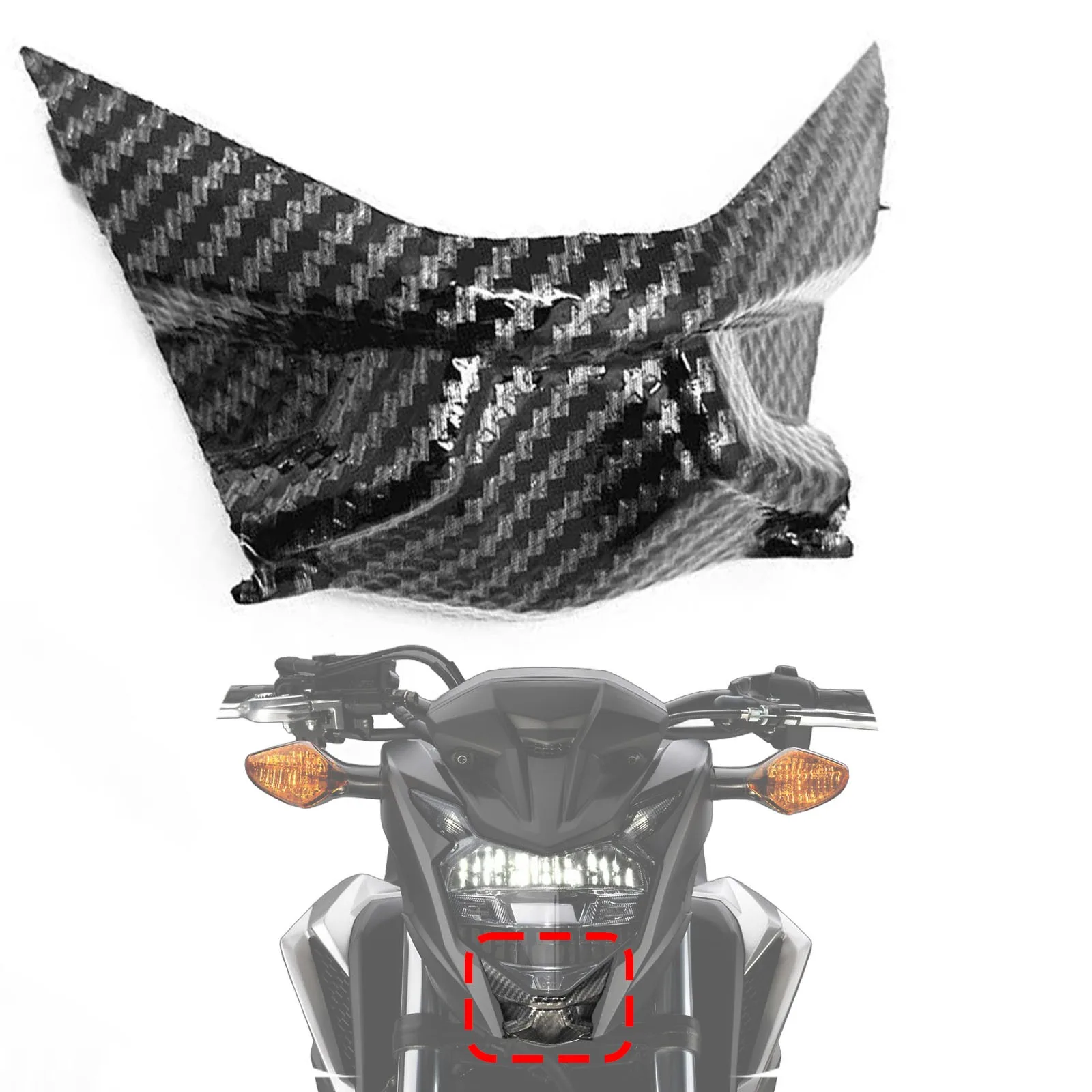 Нижняя накладка передней фары с узором из углеродного волокна под панелью, обтекатель для honda cb500f cb 500 f 2016-2018
Нижняя накладка передней фары с узором из углеродного волокна под панелью, обтекатель для honda cb500f cb 500 f 2016-2018