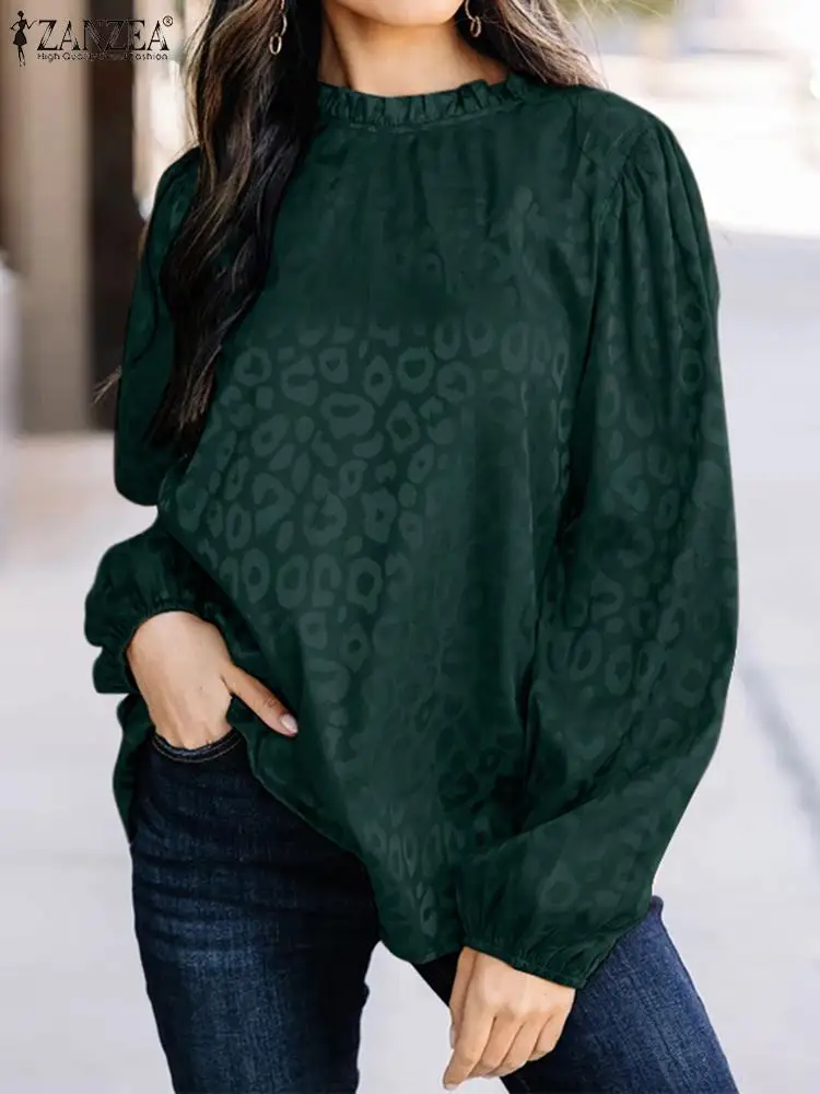 Women Fashion Printed Leopard Blouse ZANZEA Long Sleeve Office Satin Tunic Party Elegant Tops 2022 Spring O Neck Blusa Oversize
Women Fashion Printed Leopard Blouse ZANZEA Long Sleeve Office Satin Tunic Party Elegant Tops 2022 Spring O Neck Blusa Oversize
