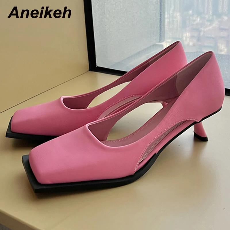 Aneikeh 2022 Summer Spring New Style Fashion Concise Women Pump Shoes Solid Color Square Toe Ladies Middle Heel Ankle Slip-On
Aneikeh 2022 Summer Spring New Style Fashion Concise Women Pump Shoes Solid Color Square Toe Ladies Middle Heel Ankle Slip-On