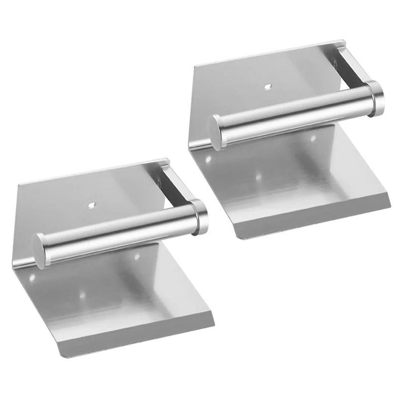 2X Toilet Paper Holder With Shelf Wall Mounted Mobile Phone Paper Towel Holder Decorative Roll Paper Holder Silver
2X Toilet Paper Holder With Shelf Wall Mounted Mobile Phone Paper Towel Holder Decorative Roll Paper Holder Silver