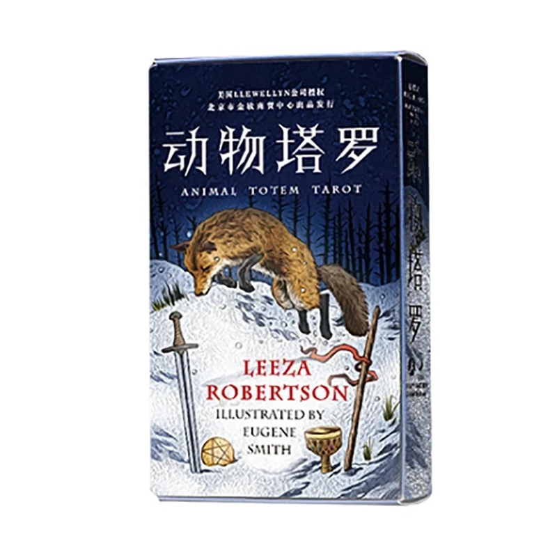 

Animal Tarot Cards Divination Cards Game 12*7cm Cards Chinese/English Version For Family/Friends Deck Board Game Gift