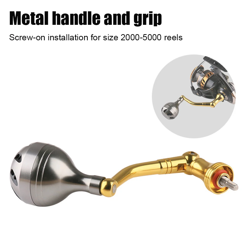 Fishing Reel Handle Replacement for Spinning Reel Foldable Metal Handle Knob Aluminum Alloy 2000-5000 Spinning Reel Rocker Arm
Fishing Reel Handle Replacement for Spinning Reel Foldable Metal Handle Knob Aluminum Alloy 2000-5000 Spinning Reel Rocker Arm
