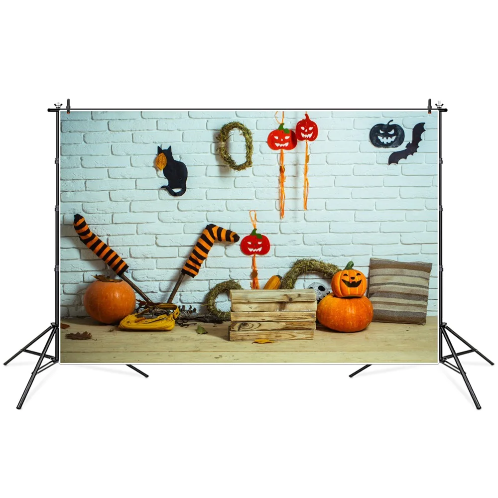 Pumpkin Lantern Brick Wall Halloween Photography Backgrounds Custom Cat Hay Cycle Baby Party Home Decoration Photo Backdrops
Pumpkin Lantern Brick Wall Halloween Photography Backgrounds Custom Cat Hay Cycle Baby Party Home Decoration Photo Backdrops