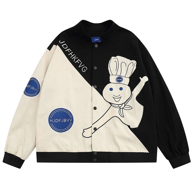 Oversized Hip Hop Streetwear Jackets Color Block Patchwork Spring Outwear Coats For Male Harakuju
Oversized Hip Hop Streetwear Jackets Color Block Patchwork Spring Outwear Coats For Male Harakuju