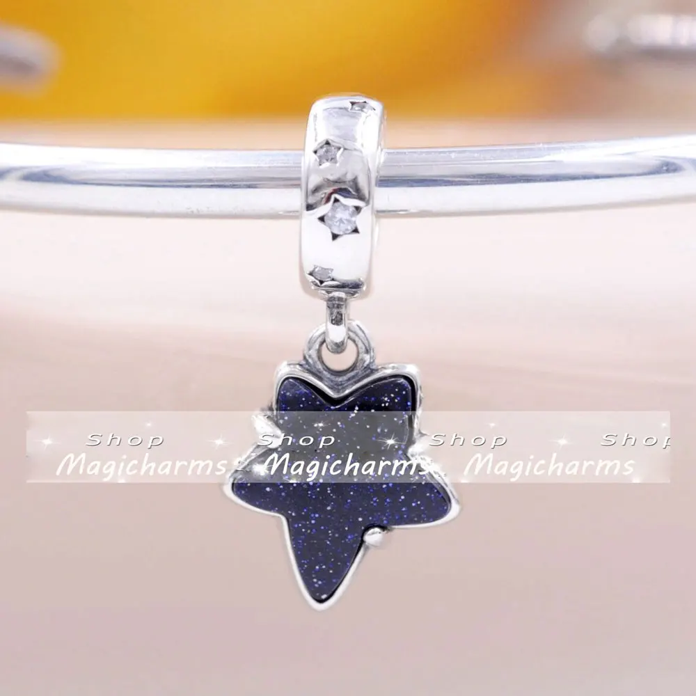 925 Sterling Silver Celestial Galaxy Star Murano Dangle Charm Bead Fits European DIY Style Bracelets Necklaces
925 Sterling Silver Celestial Galaxy Star Murano Dangle Charm Bead Fits European DIY Style Bracelets Necklaces