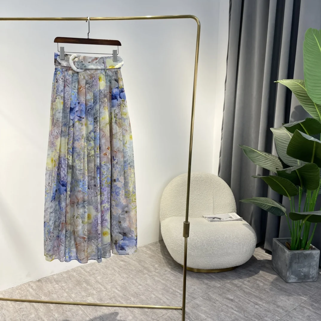 Australia Fashion Colorful Floral Printing High Waist Vintage Skirts with Belt 2022 Designer New Women Top Quality Clothing
Australia Fashion Colorful Floral Printing High Waist Vintage Skirts with Belt 2022 Designer New Women Top Quality Clothing