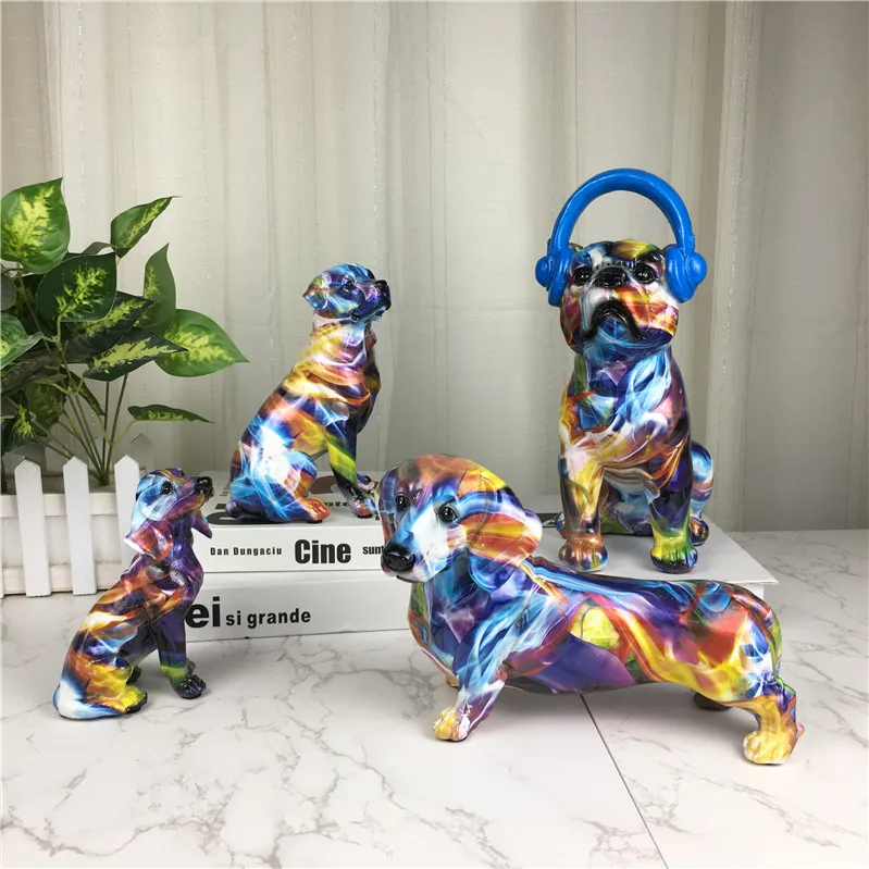 Теплопередающая печатная Радужная пятнистая собака украшает дом вход винный шкаф искусственная Смола ремесла
Теплопередающая печатная Радужная пятнистая собака украшает дом вход винный шкаф искусственная Смола ремесла