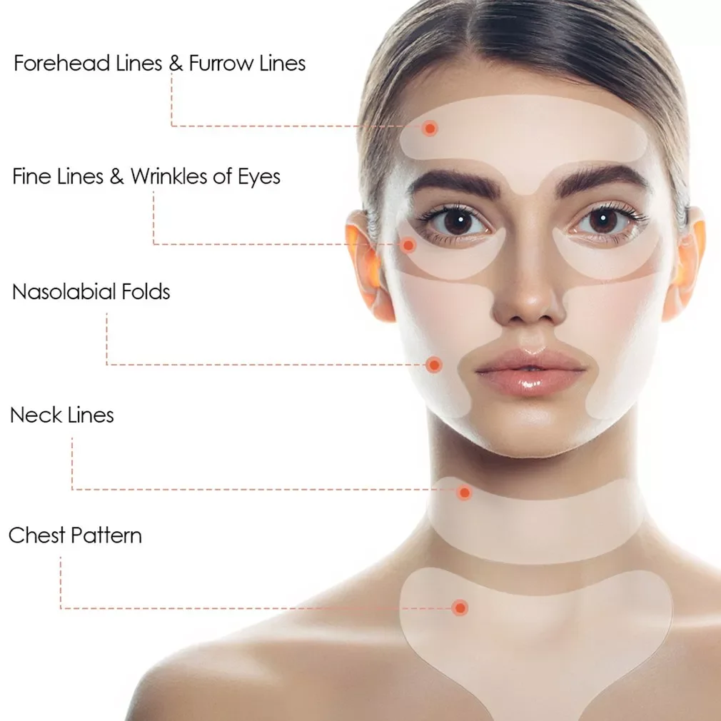 Reusable Silicone Anti-wrinkle Face Forehead Sticker Cheek Chin Sticker Facial Patches Wrinkle Remover Strips
Reusable Silicone Anti-wrinkle Face Forehead Sticker Cheek Chin Sticker Facial Patches Wrinkle Remover Strips