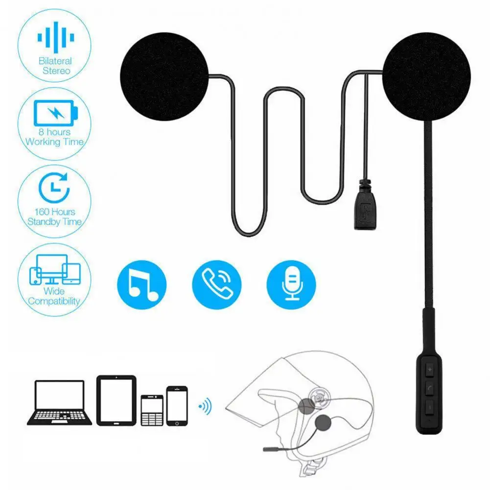 Motorcycle Headset Handsfree Stereo with Microphone Bluetooth-compatible 5.0 Motorbike Helmet Intercom Stereo Motorbike Intercom
Motorcycle Headset Handsfree Stereo with Microphone Bluetooth-compatible 5.0 Motorbike Helmet Intercom Stereo Motorbike Intercom