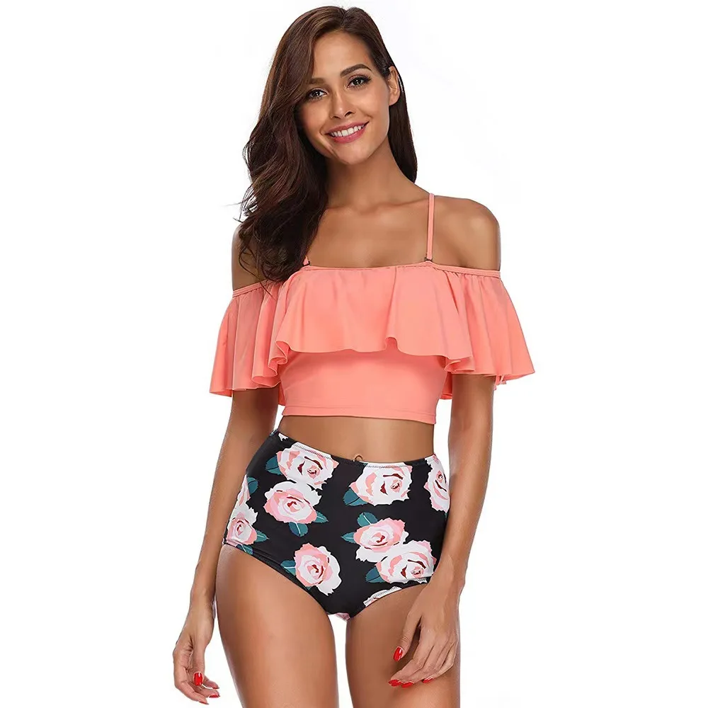 2023 Summer Floral Print Womens Sexy Bikini Set Short Sleeve High Waist Swimsuit Skinny Beach Bathing Wear
2023 Summer Floral Print Womens Sexy Bikini Set Short Sleeve High Waist Swimsuit Skinny Beach Bathing Wear