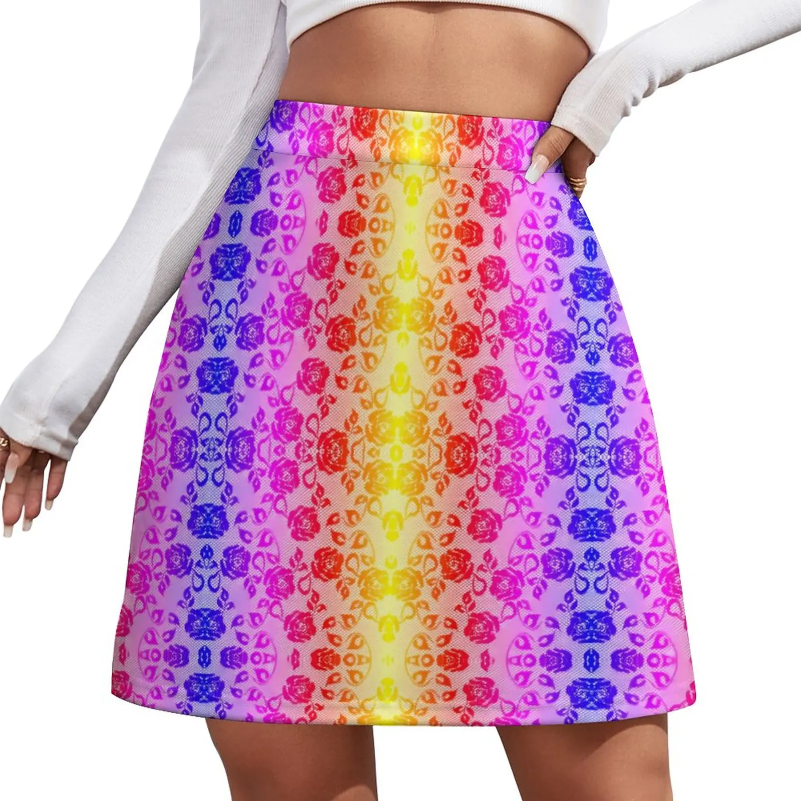 Faux Roses Skirt Lace Fishnet Colorful Harajuku Casual Skirts Women Vintage Mini Skirt Design Skort Clothes Birthday Present
Faux Roses Skirt Lace Fishnet Colorful Harajuku Casual Skirts Women Vintage Mini Skirt Design Skort Clothes Birthday Present