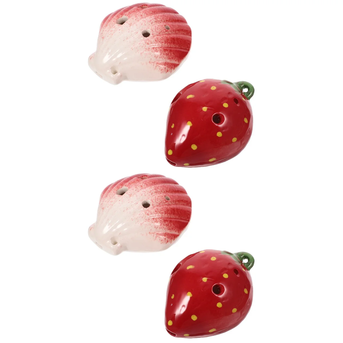 4 pcs Ceramic Ocarina 6 Holes Ocarina Cartoon Shape Beginners Practice Wind Instrument
4 pcs Ceramic Ocarina 6 Holes Ocarina Cartoon Shape Beginners Practice Wind Instrument