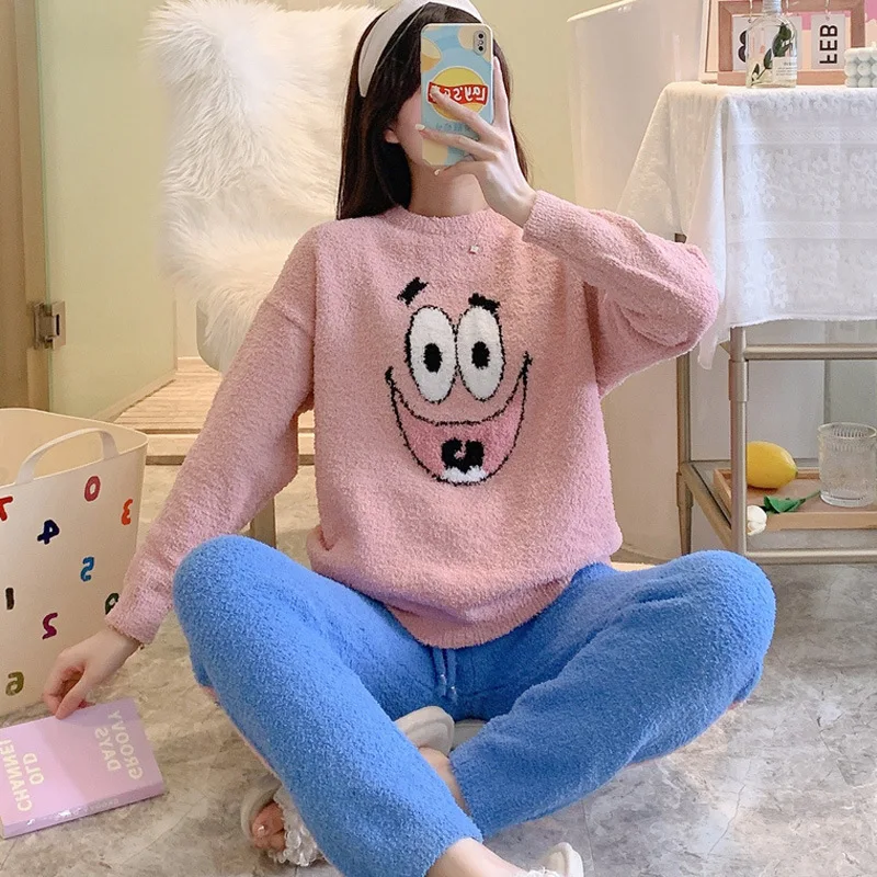 Kawaii Spongebobs Cartoon Short Plush Pajamas Cute Sponge Bobs Soft Comfortable Home Clothes Warm Winter Creative Birthday Gifts
Kawaii Spongebobs Cartoon Short Plush Pajamas Cute Sponge Bobs Soft Comfortable Home Clothes Warm Winter Creative Birthday Gifts