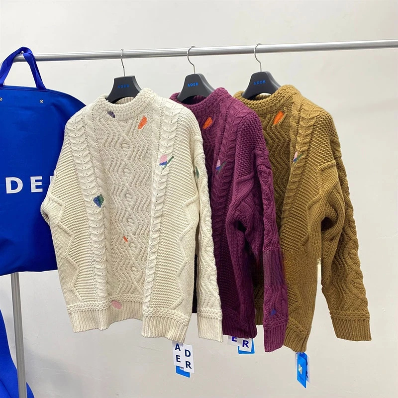 ADER Sweaters Embroidered Casual Loose Men Women 1:1 High Quality Ader Wool Knit Pullover
ADER Sweaters Embroidered Casual Loose Men Women 1:1 High Quality Ader Wool Knit Pullover