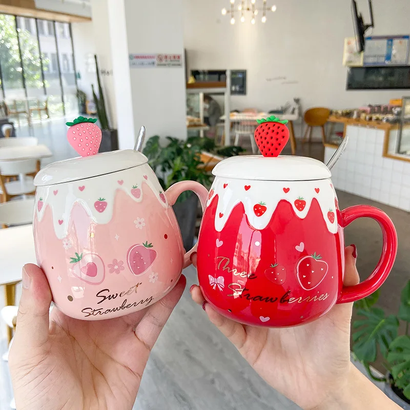 Fruit Strawberry Ceramic Mugs Pink Girl Heart Art Small Fresh Water Bottle Office Business Belly Cup Cute Coffee Drinkware
Fruit Strawberry Ceramic Mugs Pink Girl Heart Art Small Fresh Water Bottle Office Business Belly Cup Cute Coffee Drinkware