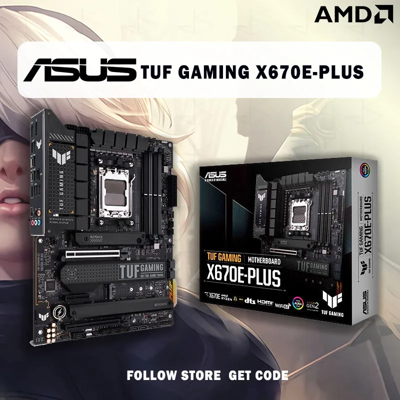 Новинка 2023, ASUS TUF GAMING X670E-PLUS системная плата AMD X670, настольный компьютер 2,5 Гб PCIe 5,0 DDR5 M.2 слота Realtek 2,5G проводной ATX разъем AM5
Новинка 2023, ASUS TUF GAMING X670E-PLUS системная плата AMD X670, настольный компьютер 2,5 Гб PCIe 5,0 DDR5 M.2 слота Realtek 2,5G проводной ATX разъем AM5