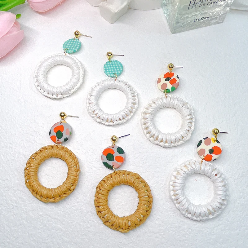 Hoop earrings piercing Women dangle pendientes verano 2022 trend new Geometry Polymer Clay Handmade ceрьги 2022 тренд HoBИH
Hoop earrings piercing Women dangle pendientes verano 2022 trend new Geometry Polymer Clay Handmade ceрьги 2022 тренд HoBИH