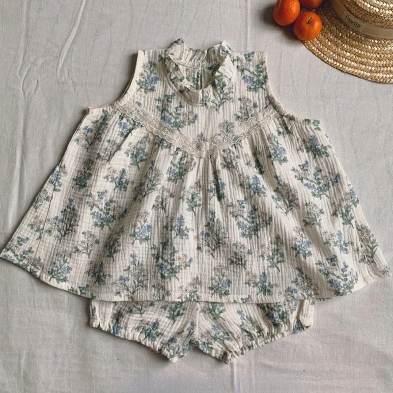 HoneyCherry Girls Vest Set Summer New Princess Style Fashion Short Suit Baby Girl Clothes Two Piece Set Summer 
HoneyCherry Girls Vest Set Summer New Princess Style Fashion Short Suit Baby Girl Clothes Two Piece Set Summer