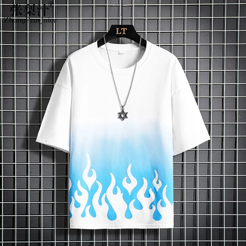 New ArrivalsJapanese Printed Short Sleeve T-shirt Men's Summer Loose Short Sleeve Top Oversized T Shirt Blusas Harajuku
New ArrivalsJapanese Printed Short Sleeve T-shirt Men's Summer Loose Short Sleeve Top Oversized T Shirt Blusas Harajuku