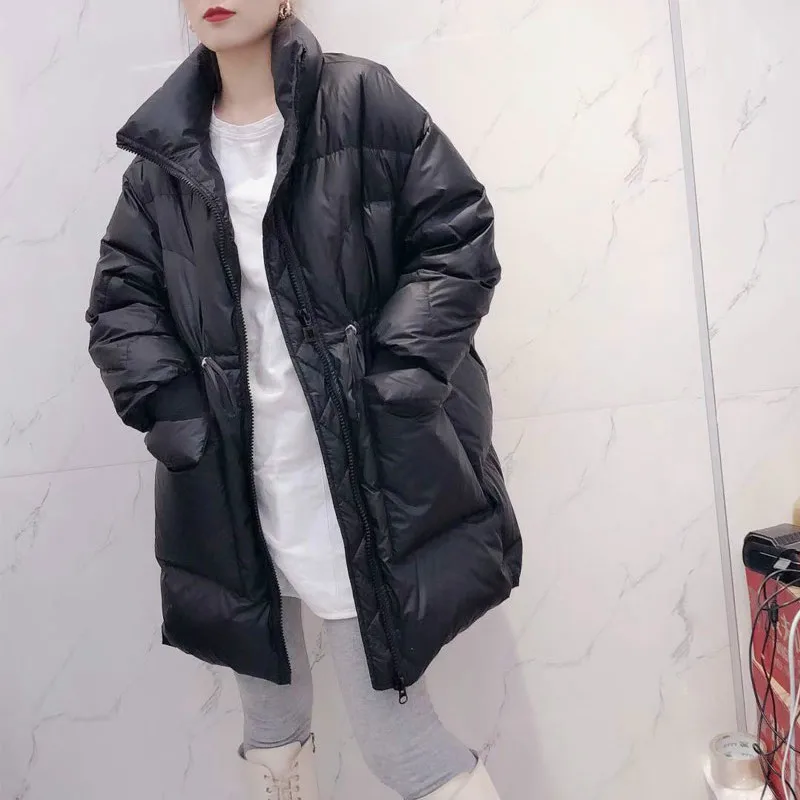 2022 Fashion Down Jacket New Ladies Casual White Duck Down Down Loose Waist Coat Winter Warm Jacket
2022 Fashion Down Jacket New Ladies Casual White Duck Down Down Loose Waist Coat Winter Warm Jacket