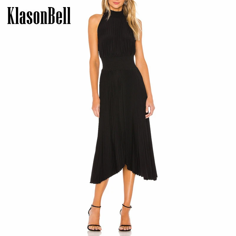 5.11 KlasonBell Elegant Temperament High Waist Irregular Sleeveless Collect Waist Pleated Dress Women
5.11 KlasonBell Elegant Temperament High Waist Irregular Sleeveless Collect Waist Pleated Dress Women