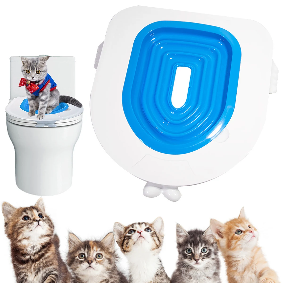 Cat Toilet Trainer Reusable Cat Toilet Training Kit Cat Litter Tray Professional Kitty Toilet Trainer Urinal Seat with Extra 
Cat Toilet Trainer Reusable Cat Toilet Training Kit Cat Litter Tray Professional Kitty Toilet Trainer Urinal Seat with Extra