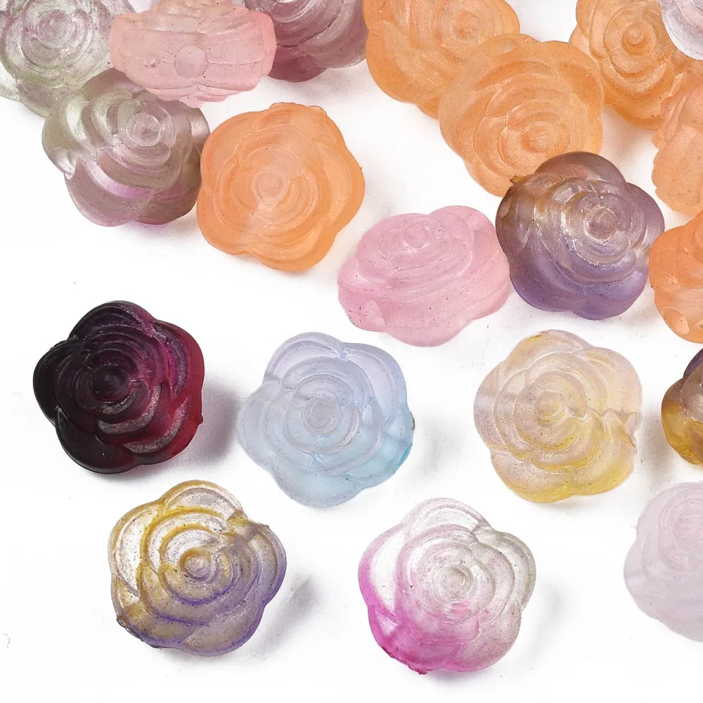 about 935pcs/500g Two Tone Spray Painted Frosted Transparent Flower Acrylic Beads for Necklace Jewelry Making Accessories Decor
about 935pcs/500g Two Tone Spray Painted Frosted Transparent Flower Acrylic Beads for Necklace Jewelry Making Accessories Decor