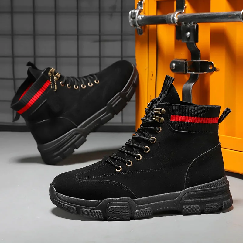 High-top Tooling Boots Autumn Non-slip Motorcycle Boots Wear-resistant Protective Shoes 2021 Fashion Sports Casual Men's Shoes
High-top Tooling Boots Autumn Non-slip Motorcycle Boots Wear-resistant Protective Shoes 2021 Fashion Sports Casual Men's Shoes