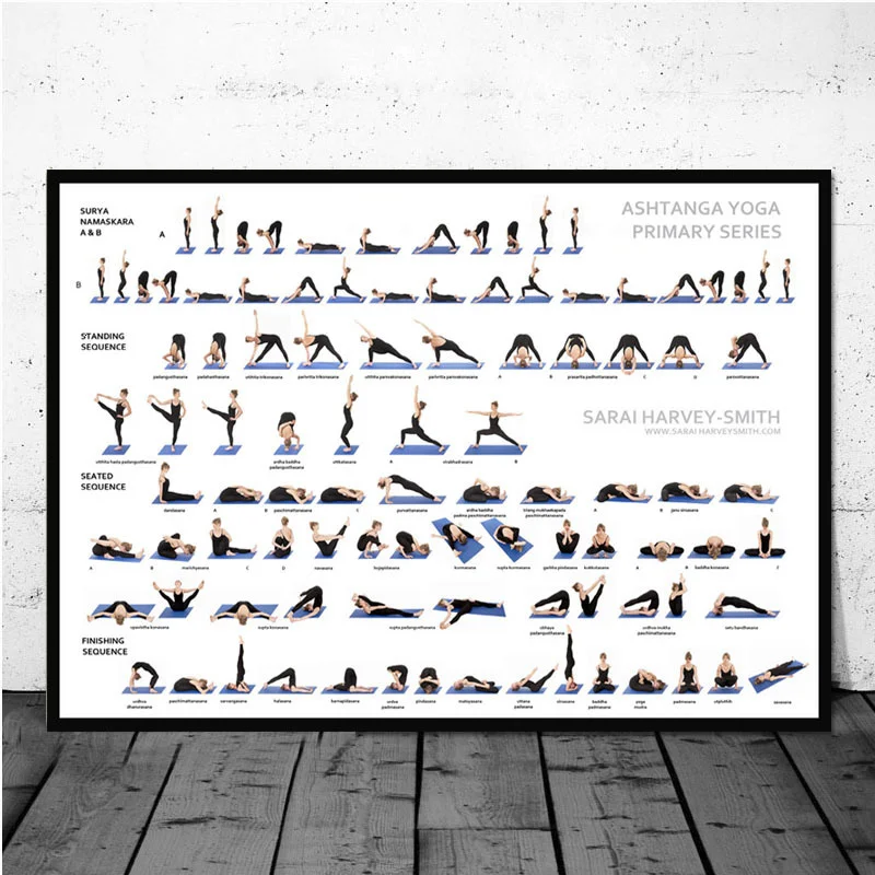 Home Exercise Gym Yoga Ashtanga Chart Pose Health Poster Wall Art Canvas Painting Pictures For Living Room Decor
Home Exercise Gym Yoga Ashtanga Chart Pose Health Poster Wall Art Canvas Painting Pictures For Living Room Decor