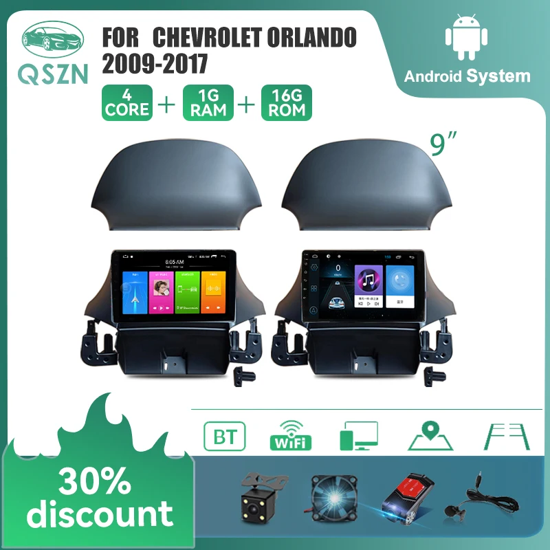 QSZN Android 11 Car Radio For Chevrolet Orlando 2009 -2012 4G Video Multimedia GPS Player 4G Wifi Carplay Auto 8+128G Stereo
QSZN Android 11 Car Radio For Chevrolet Orlando 2009 -2012 4G Video Multimedia GPS Player 4G Wifi Carplay Auto 8+128G Stereo