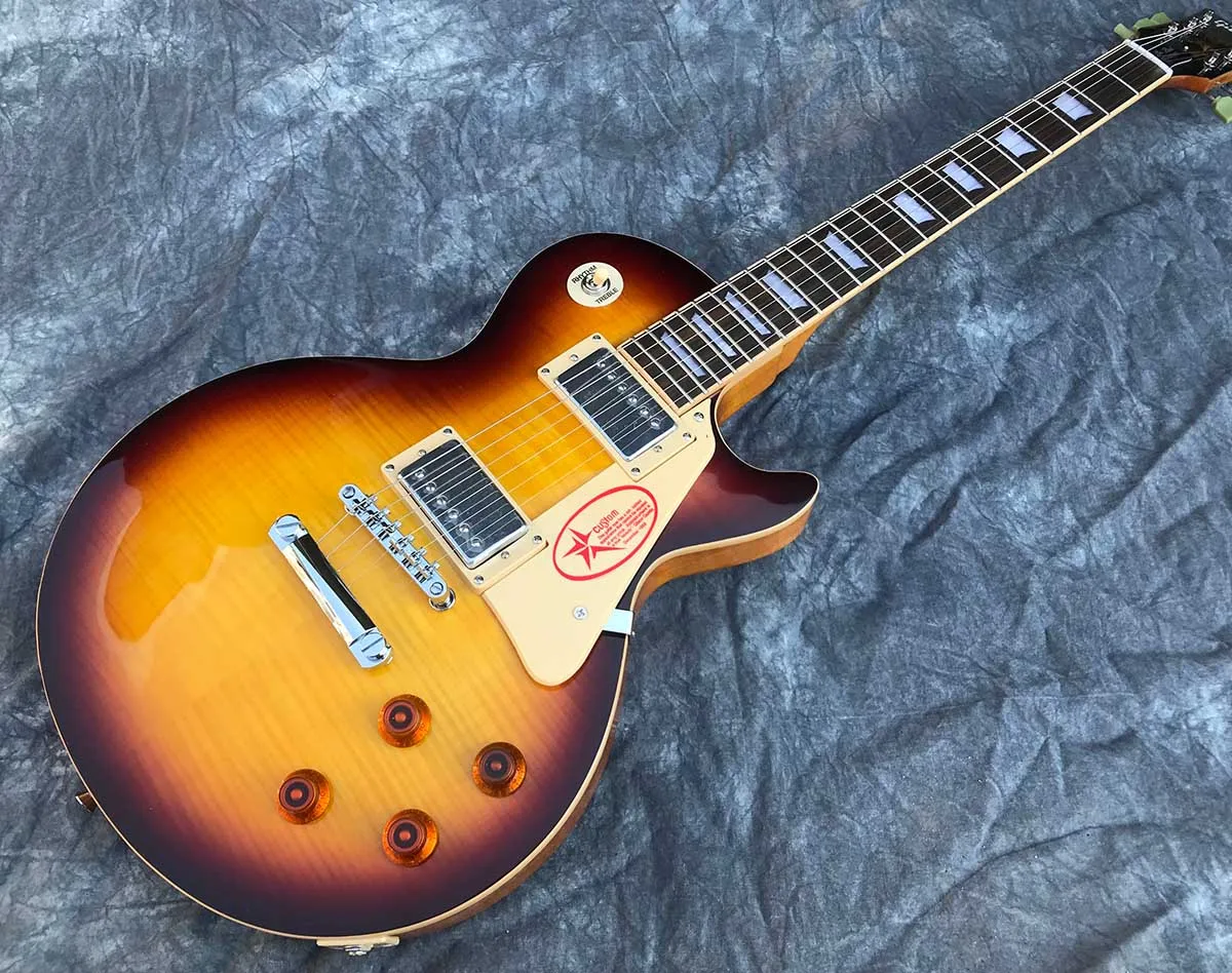 Oem 6 string electric guitar,Flame Maple top, One Piece Body , free delivery
Oem 6 string electric guitar,Flame Maple top, One Piece Body , free delivery