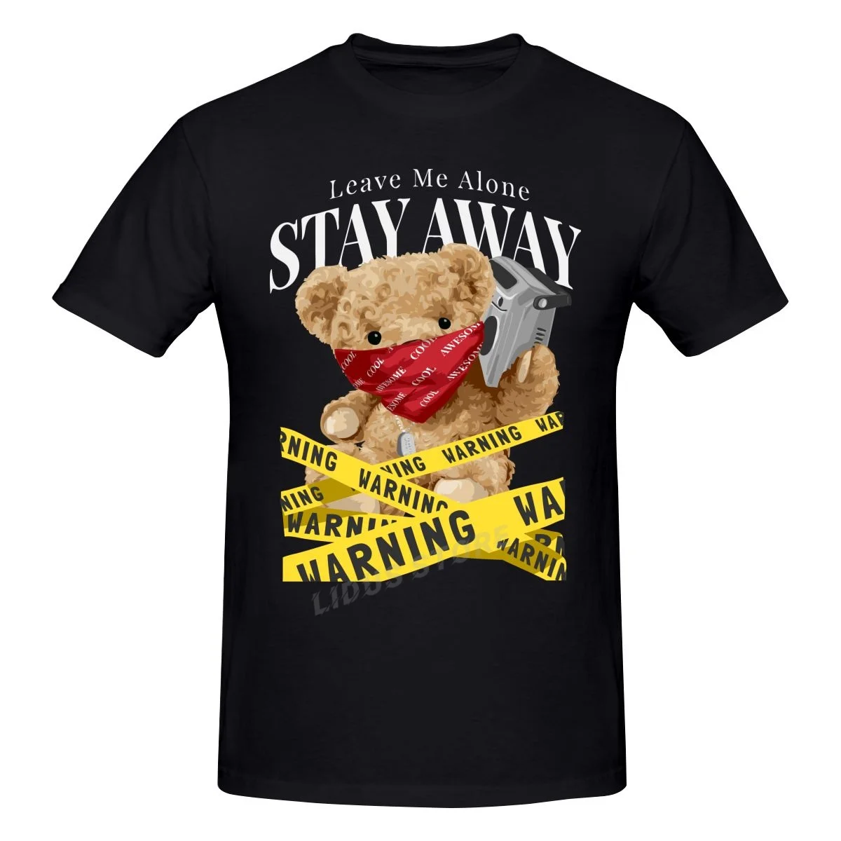Stay Away Teddy Bear Holding Radio And Yellow Warning Tape T shirt Harajuku Clothing T-shirt Cotton Graphics Tshirt Tee Tops
Stay Away Teddy Bear Holding Radio And Yellow Warning Tape T shirt Harajuku Clothing T-shirt Cotton Graphics Tshirt Tee Tops